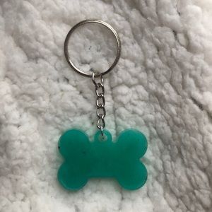 Dog bone keychain